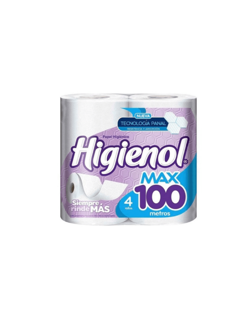 Higienol max manzanilla panal 4x100mts