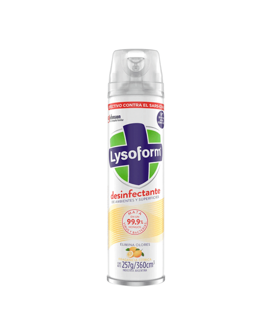 Lysoform aerosol cítrico 360ml
