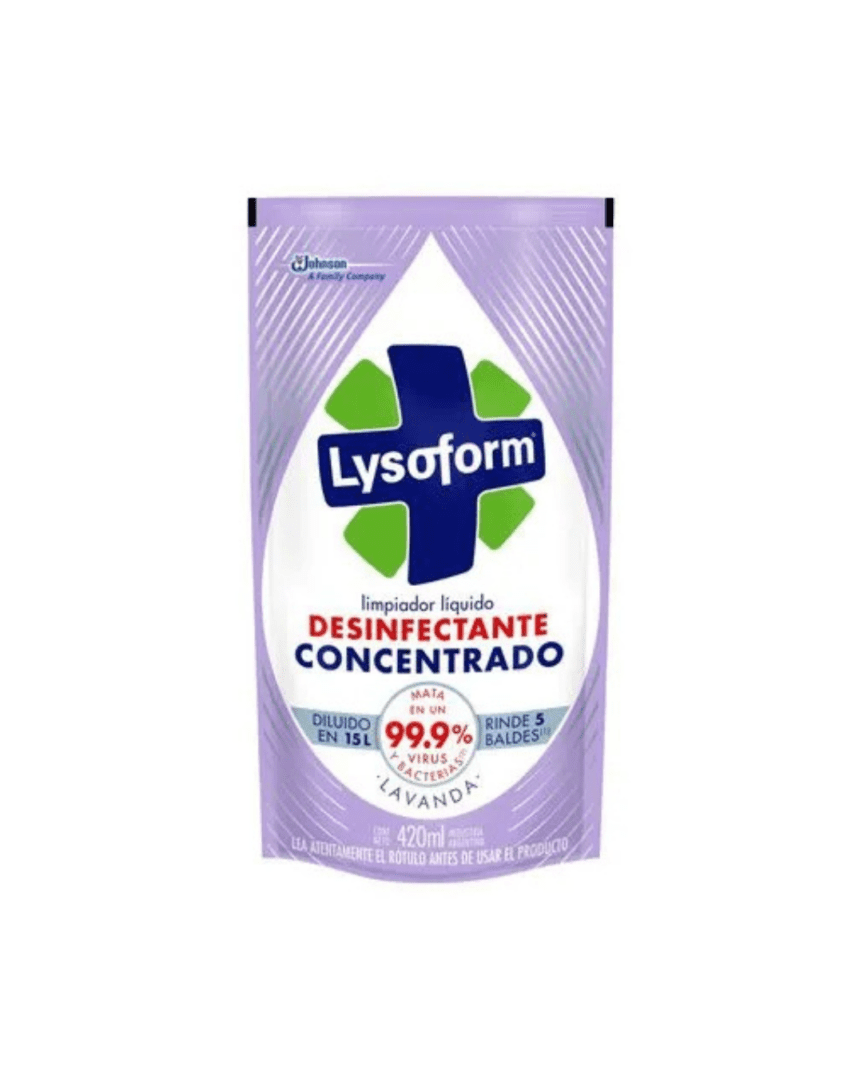 Lysoform limpiador liquido desinfectante lavanda 420ml