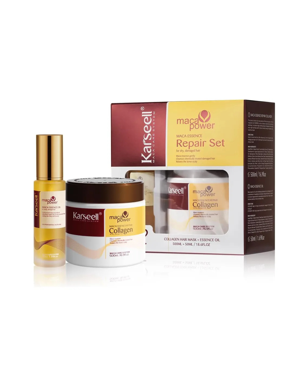KARSEELL KIT MASCARA 500ML+OLI 50ML