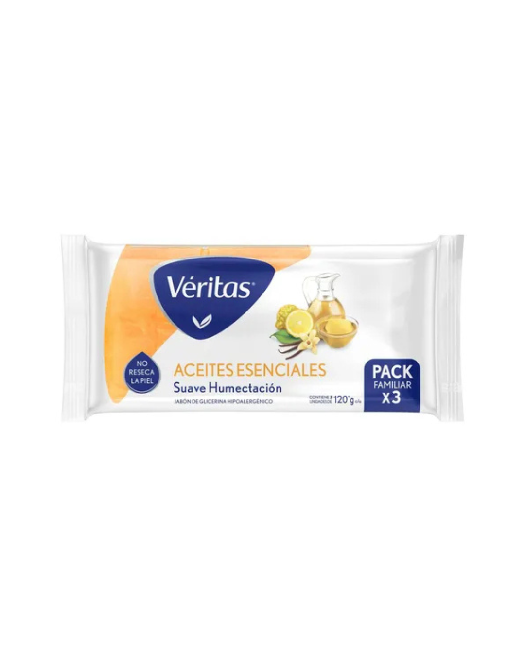 VERITAS JABON GLIC.X 3 ACEITES ES.120GRS A.7732
