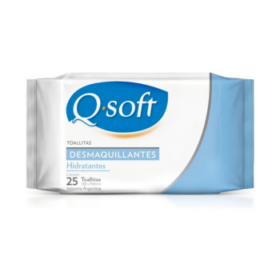 Q-SOFT TOALLAS HUMEDAS LIMPIEZA FACIAL X25