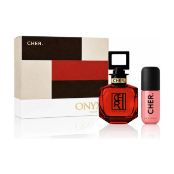 CHER ONYX ROUGE EDP 100ML + B.SPLASH COFRE